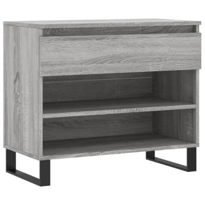 VidaXL Schoenenkast 70x36x60 cm bewerkt hout sonoma grijs