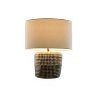 Bureaulamp Home ESPRIT Wit Bruin 50 W 220 V 38 x 38 x 47 cm - thumbnail