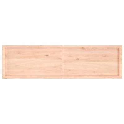 VidaXL Wastafelblad 180x50x(2-6) cm onbehandeld massief hout