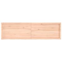 VidaXL Wastafelblad 180x50x(2-6) cm onbehandeld massief hout - thumbnail