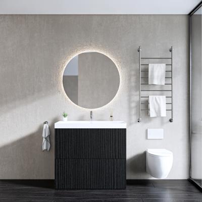 Onderkast Gliss Design Hades 2 Softclose Laden 100x84.5x45cm Houtskool Eiken (wastafel keuze) Onderkast Gliss Design Hades 2 Softclose Laden 100x84.5x45cm Houtskool Eiken (wastafel keuze)