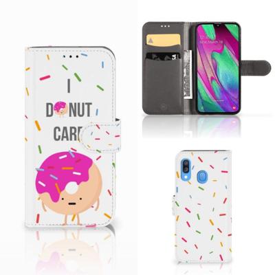 Samsung Galaxy A40 | Book Cover | Donut Roze