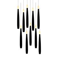 Anna&apos;s Collection LED zwevende kaars 3d flame 15 cm zwart 10 stuks - thumbnail