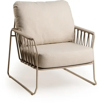 Tierra Outdoor lounge tuinstoel rivera champagne