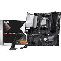 MSI PRO B840M-P WIFI6E AM5 mATX MB Moederbord Socket AMD AM5 Vormfactor Micro-ATX Moederbord chipset AMD® B840 - thumbnail
