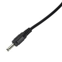 Akyga AK-DC-03 USB-laadkabel DC-stekker 3,5 mm 0.80 m Zwart PVC-mantel, Met USB - thumbnail