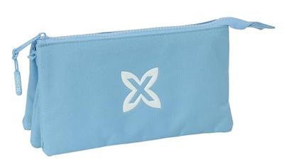Pennenetui met 3 vakken Munich Basic Blauw 22 x 12 x 3 cm