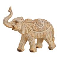 Olifant van poly beige (B/H/D) 27x25x12cm - thumbnail