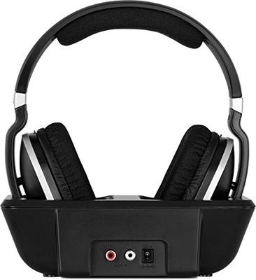 TechniSat STEREOMAN 2 - draadloze 2,4GHz-hoofdtelefoon (voor TV's en muzieksystemen, met dockingstation) zwart