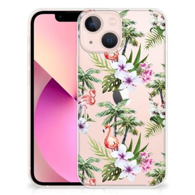 iPhone 13 mini | TPU Hoesje | Flamingo Palms