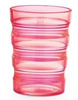 Sure-Grip drinkbeker met ribbel roze - thumbnail