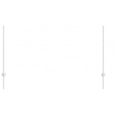 VidaXL Afrasteringspaal 22 pcs zilver 160 cm staal VidaXL Afrasteringspaal 22 pcs zilver 160 cm staal