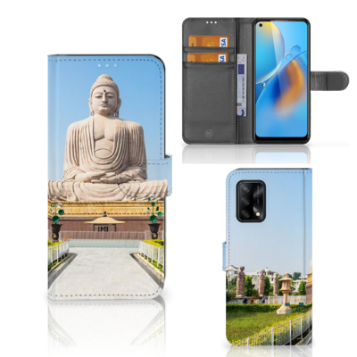 OPPO A74 4G | Flip Cover | Boeddha