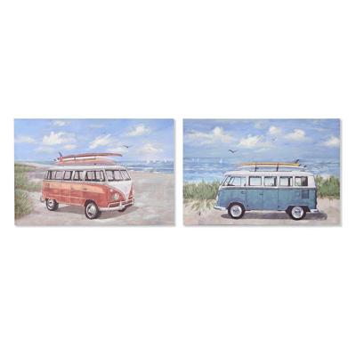 Schilderij Home ESPRIT Bus Mediterrane 120 x 3 x 80 cm (2 Stuks)