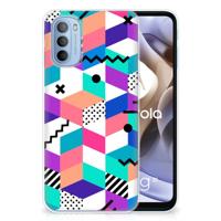 Motorola Moto G31 | G41 | TPU Hoesje | Blokken Kleurrijk - thumbnail