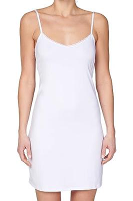 J&C gladde onderjurk spaghetti bandjes - Wit, zwart, huidskleur - Verstelbare bandjes