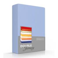 Romanette Hoeslaken Double Jersey Blauw-160/180 x 200/210/220 cm - thumbnail
