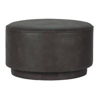 vtwonen eco-leren poef Coffee - thumbnail