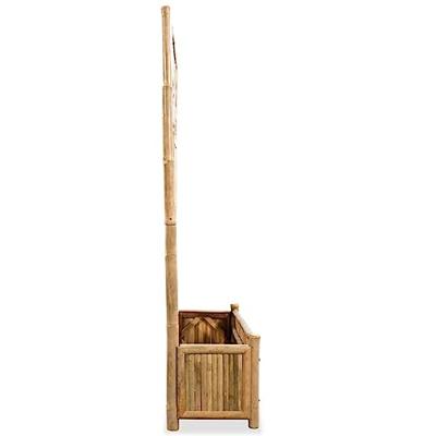 Plantenbak verhoogd met rek 70 cm bamboe - thumbnail