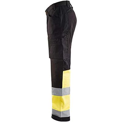 Blåkläder Werkbroek met stretch High-Vis 15511811 | Zwart/High-Vis Geel | Maat 58 - 7330509539897