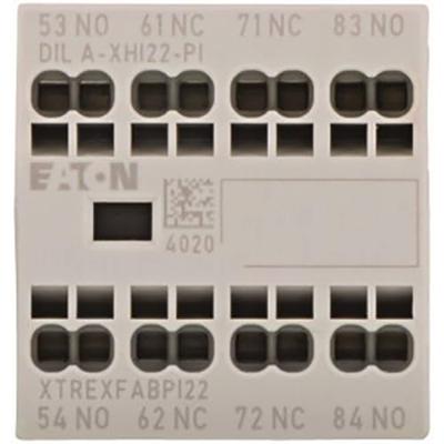 Eaton DILA-XHI22-PI Hulpschakelblok 2x NO, 2x NC 4 A Geschikt voor merk (relais): Eaton 1 stuk(s) Eaton DILA-XHI22-PI Hulpschakelblok 2x NO, 2x NC 4 A Geschikt voor merk (relais): Eaton 1 stuk(s)