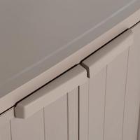 Tuinkast 65x45x88 cm polypropyleen hout-look bruin - thumbnail