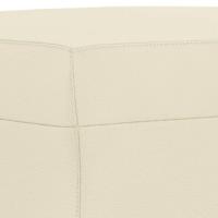 Voetenbank 70x55x41 cm kunstleer crmekleurig - thumbnail