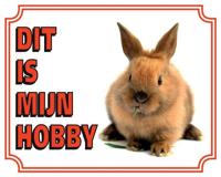 Konijn Waakbord - Dit is mijn hobby - thumbnail