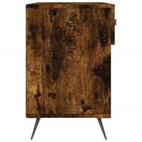 VidaXL Schoenenbank 102x35x55 cm bewerkt hout gerookt eikenkleurig - thumbnail