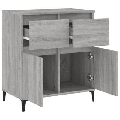 Dressoir 60x30x75 cm bewerkt hout grijs sonoma eikenkleurig Dressoir 60x30x75 cm bewerkt hout grijs sonoma eikenkleurig