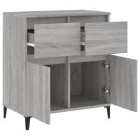 Dressoir 60x30x75 cm bewerkt hout grijs sonoma eikenkleurig - thumbnail