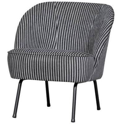 Woood Vogue fauteuil zwart/grijs