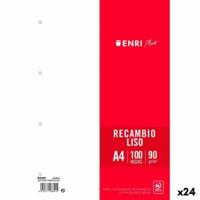 Vervangingsbladen/-messen ENRI Wit A4 100 Lakens (24 Stuks) - thumbnail