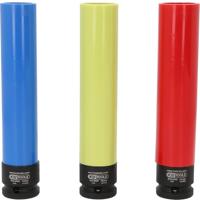 KS Tools 515.0865 Aluminium velgen krachtdopset, extra lang, 3-delig, 1/2, 17, 19, 21 mm - thumbnail