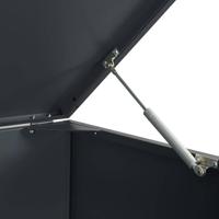 Containerberging 2 containers 138x79x117 cm staal antraciet - thumbnail