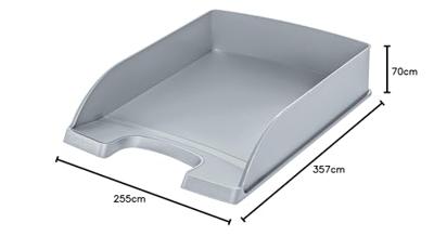 Leitz brievenbakje Plus 5227 Standaard grijs