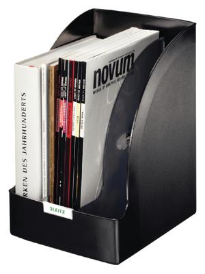 Tijdschriftcassette Leitz plus jumbo zwart