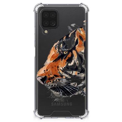 Back Cover Samsung Galaxy A12 Watercolor Tiger Back Cover Samsung Galaxy A12 Watercolor Tiger