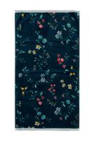 Pip Studio Pip Studio handdoek Les Fleurs Dark Blue 55x100 - thumbnail