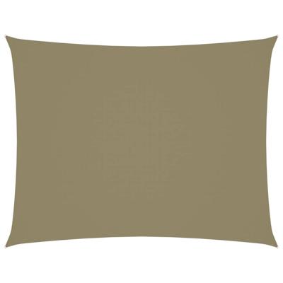 VidaXL Zonnescherm rechthoekig 5x6 m oxford stof beige