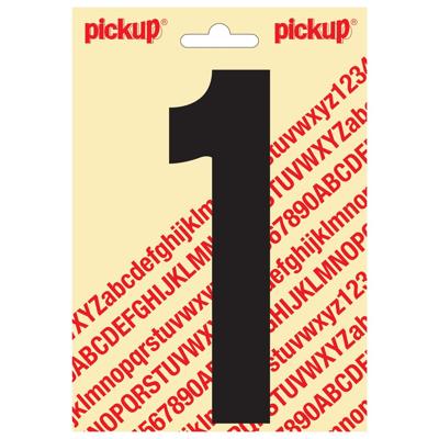 Plakcijfer Nobel 150mm zwart 1 Pickup - Pickup
