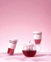 bodum ASSAM F/PLST 0.5 Liter Theekoker Transparant, Zwart - thumbnail