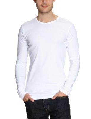 Garage T-shirt round neck longsleeve semi bodyfit white (art 0303)