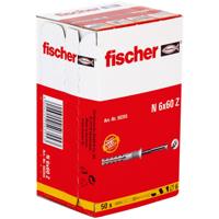 Fischer 048789 N 6 x 60/30 S Spijkerplug 60 mm 6 mm 100 stuk(s) - thumbnail