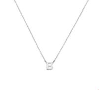 TFT Zilveren Ketting Letter B 1,1 mm x 41-45 cm - thumbnail