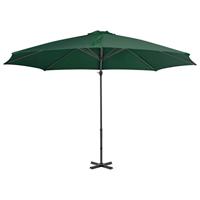 VidaXL Zweefparasol met aluminium paal 300 cm groen - thumbnail