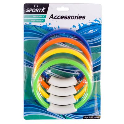 SportX Duikringen 14 cm 4 Stuks