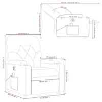 Massagestoel verstelbaar elektrisch kunstleer cappuccinokleurig - thumbnail