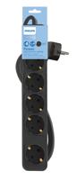 Stopcontactenstrip 5 Tomas met Interruptor Philips CHP2154B/10 (1,5 m) - thumbnail