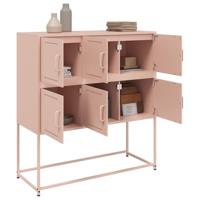 Dressoir 100,5x39x107 cm koudgewalst staal roze - thumbnail